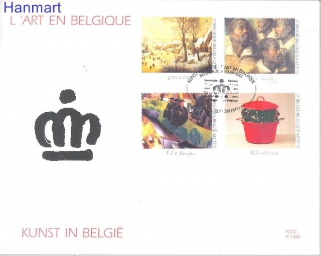 Znaczek Belgia 2001 Mi 3054-3057 FDC