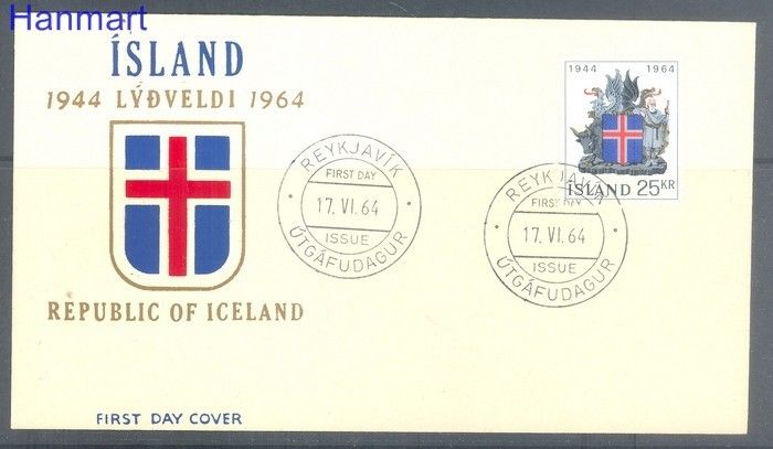 Znaczek Islandia 1964 Mi 380 FDC