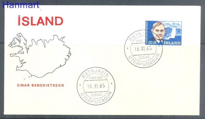 Znaczek Islandia 1965 Mi 397 FDC