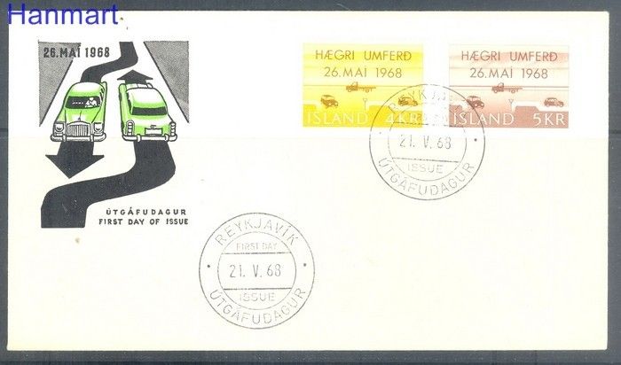 Znaczek Islandia 1968 FDC