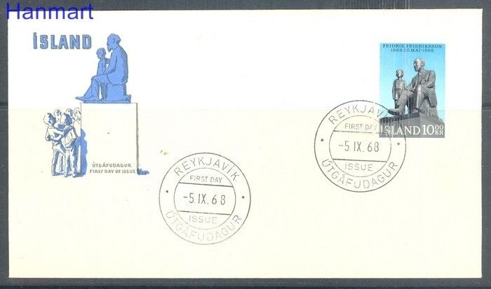 Znaczek Islandia 1968 Mi 421 FDC