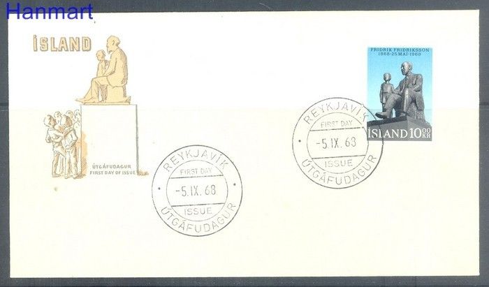 Znaczek Islandia 1968 Mi 421 FDC