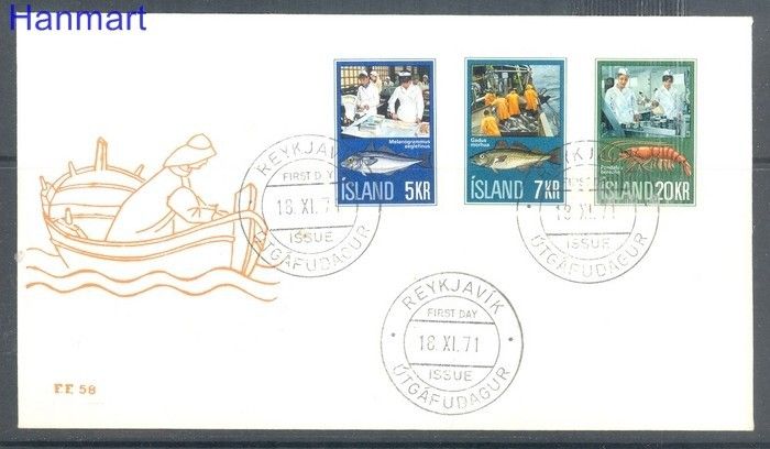 Znaczek Islandia 1971 FDC