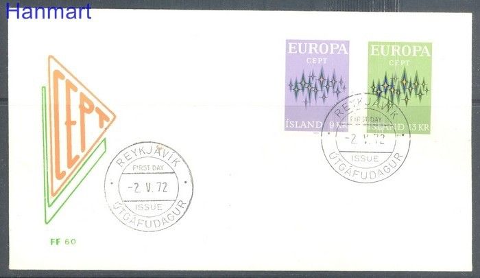 Znaczek Islandia 1972 FDC