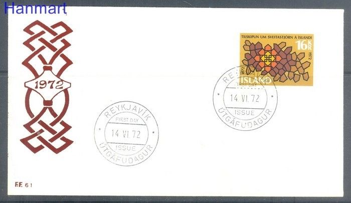 Znaczek Islandia 1972 Mi 463 FDC