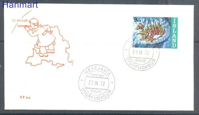 Znaczek Islandia 1972 Mi 468 FDC