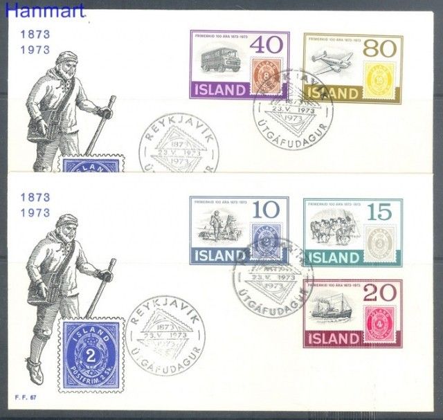 Znaczek Islandia 1973 Mi 473-477 FDC