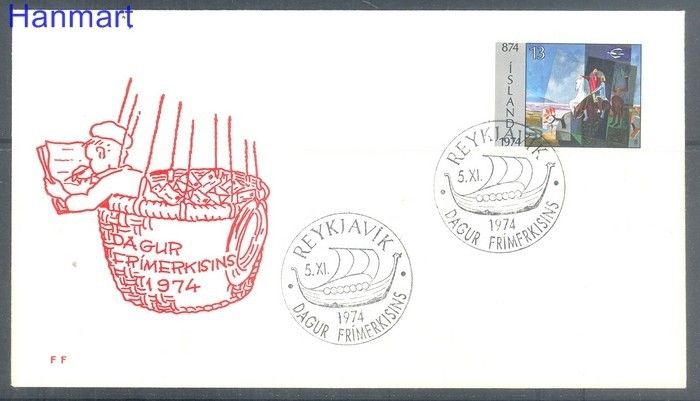 Znaczek Islandia 1974 Mi 486 FDC