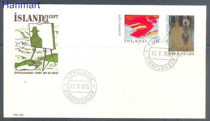 Znaczek Islandia 1975 Mi 502-503 FDC