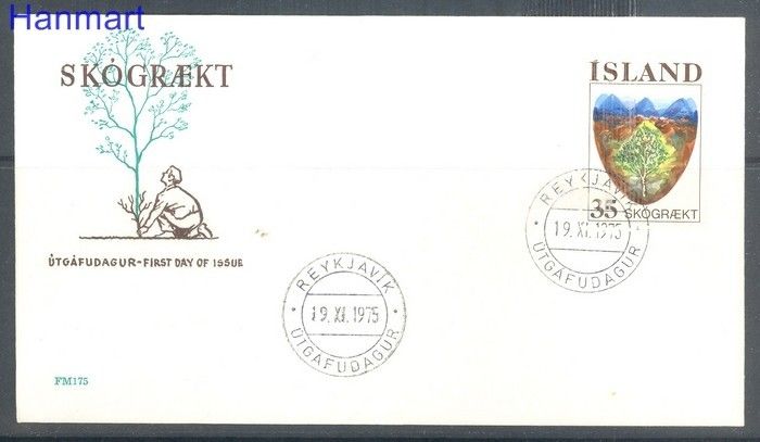 Znaczek Islandia 1975 FDC
