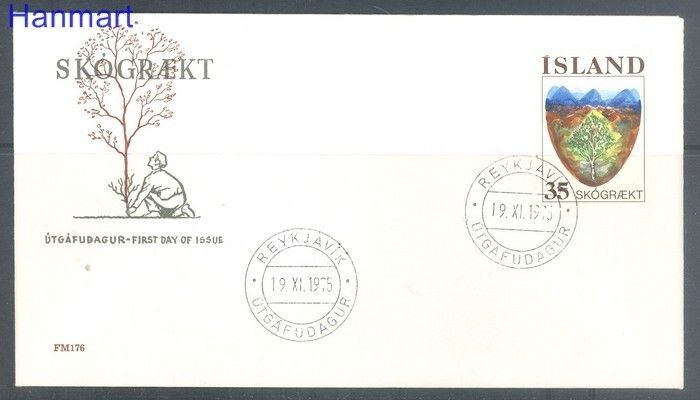 Znaczek Islandia 1975 FDC