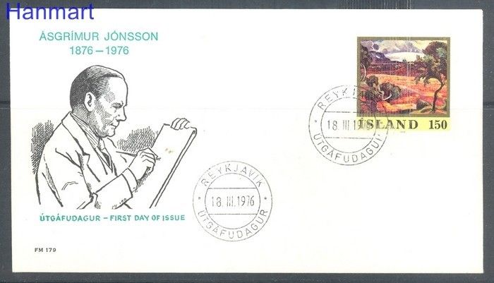 Znaczek Islandia 1976 FDC