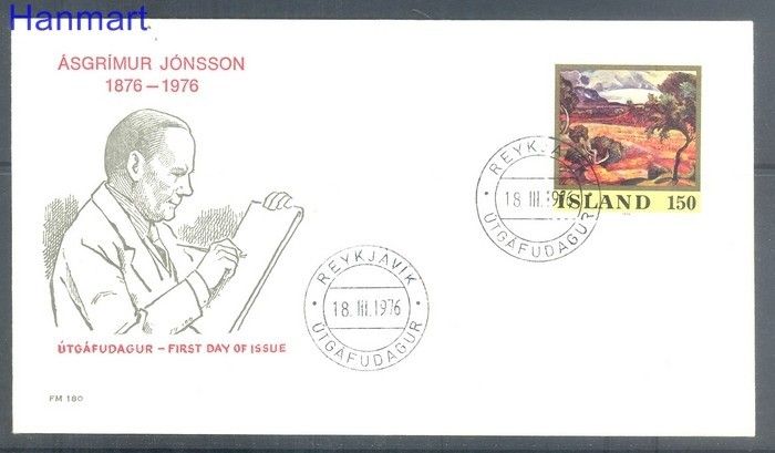 Znaczek Islandia 1976 FDC