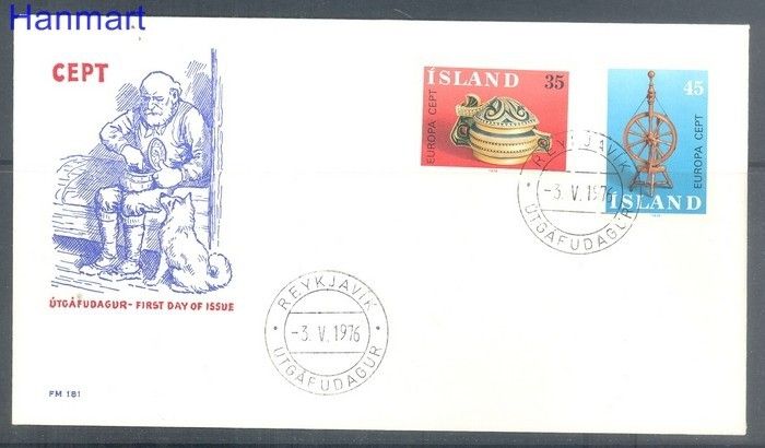 Znaczek Islandia 1976 FDC