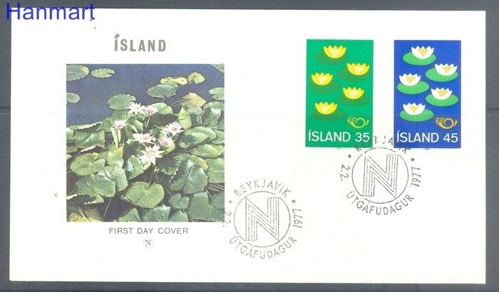 Znaczek Islandia 1977 Mi 520-521 FDC