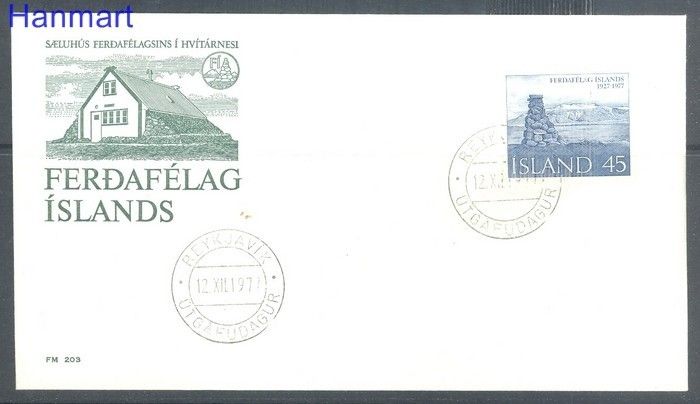 Znaczek Islandia 1977 FDC