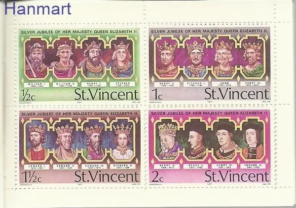 Znaczek St. Vincent 1976 Mi 459-470 Czyste **