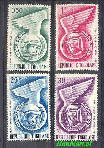 Znaczek Togo 1962 Mi 335-338 Czyste **