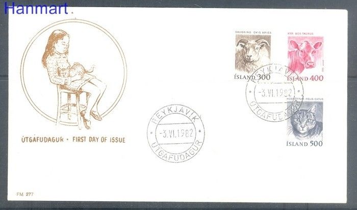 Znaczek Islandia 1982 FDC