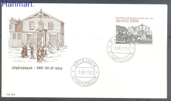 Znaczek Islandia 1982 FDC