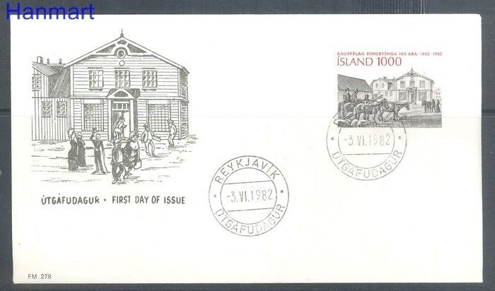 Znaczek Islandia 1982 FDC