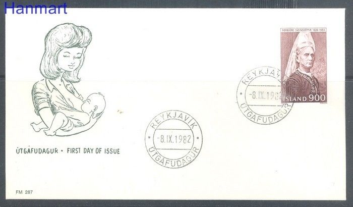Znaczek Islandia 1982 FDC