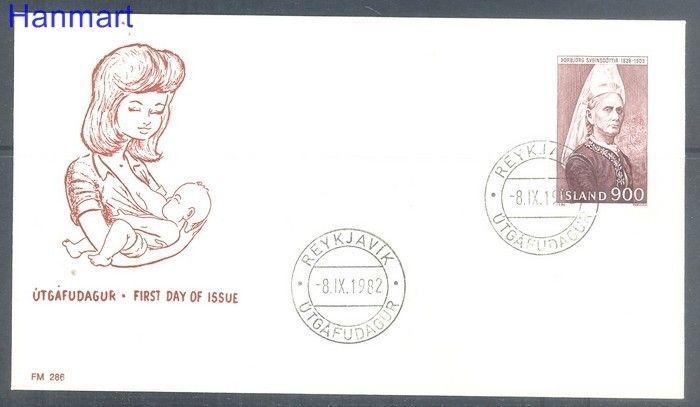 Znaczek Islandia 1982 FDC