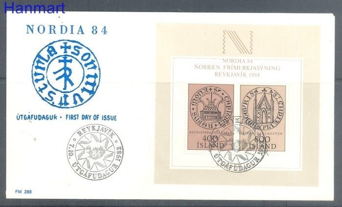 Znaczek Islandia 1982 FDC