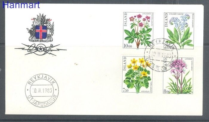 Znaczek Islandia 1983 Mi 592-595 FDC
