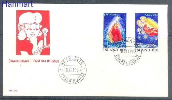 Znaczek Islandia 1983 Mi 608-609 FDC