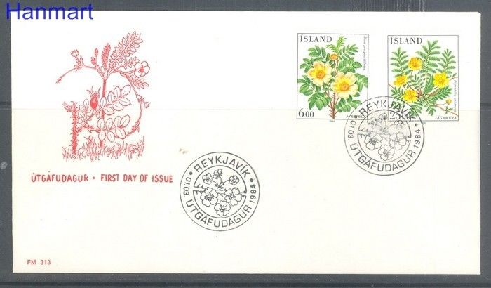 Znaczek Islandia 1984 Mi 612-613 FDC