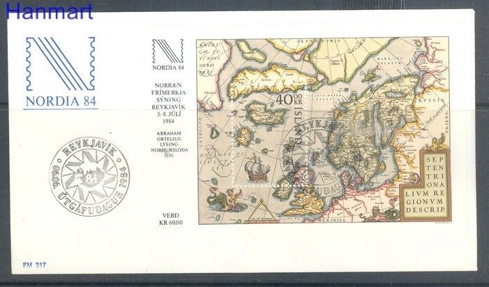 Znaczek Islandia 1984 FDC