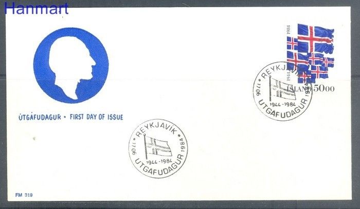 Znaczek Islandia 1984 FDC