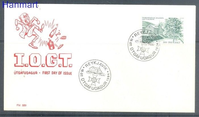 Znaczek Islandia 1984 FDC