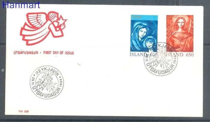 Znaczek Islandia 1984 Mi 624-625 FDC