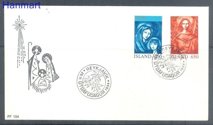 Znaczek Islandia 1984 Mi 624-625 FDC