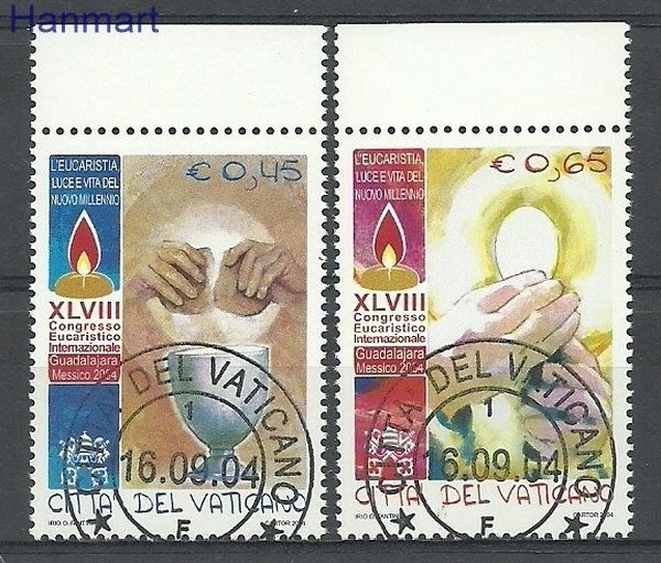 Znaczek Watykan 2004 Mi 1510-1511 Stemplowane