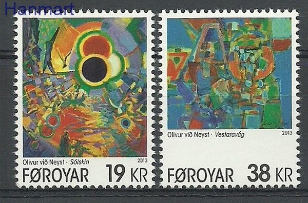 Znaczek Wyspy Owcze 2013 Mi 790-791 Czyste **