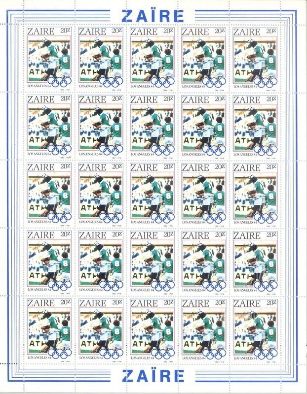 Znaczek Kongo Kinszasa / Zair 1984 Mi 861-865 Czyste **