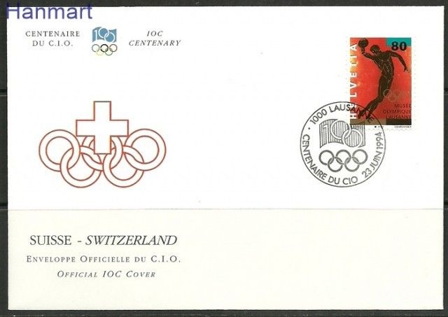 Znaczek Szwajcaria 1993 Mi 1493 FDC