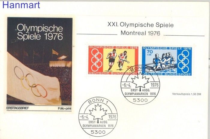 Znaczek Berlin Niemcy 1976 Mi bl 12 FDC