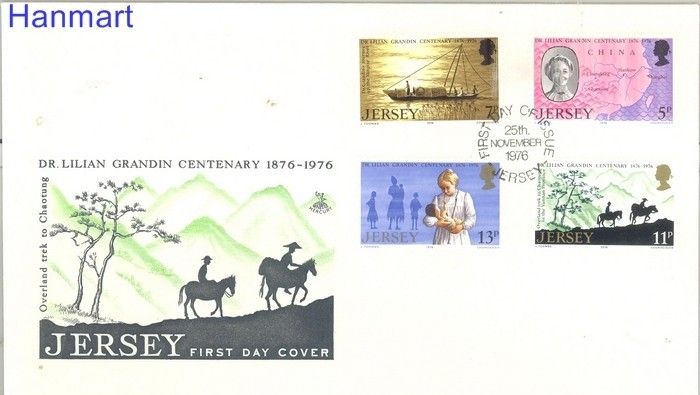 Znaczek Jersey 1976 Mi 153-156 FDC