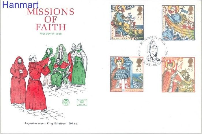 Znaczek Wielka Brytania 1997 Mi 1684-1687 FDC