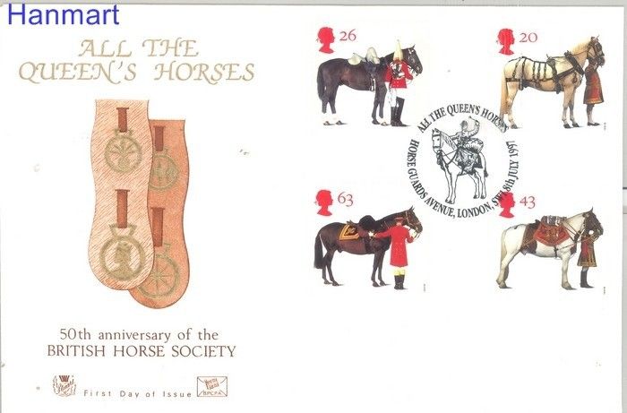 Znaczek Wielka Brytania 1997 Mi 1701-1704 FDC