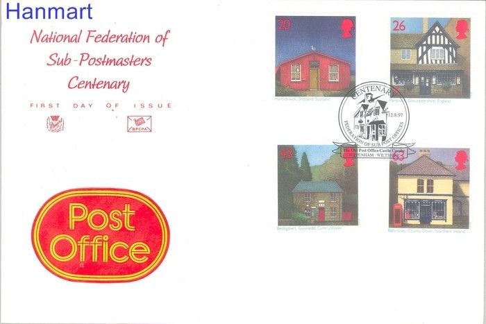 Znaczek Wielka Brytania 1997 Mi 1705-1708 FDC