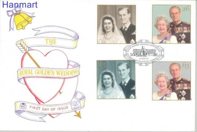 Znaczek Wielka Brytania 1997 Mi 1719-1722 FDC