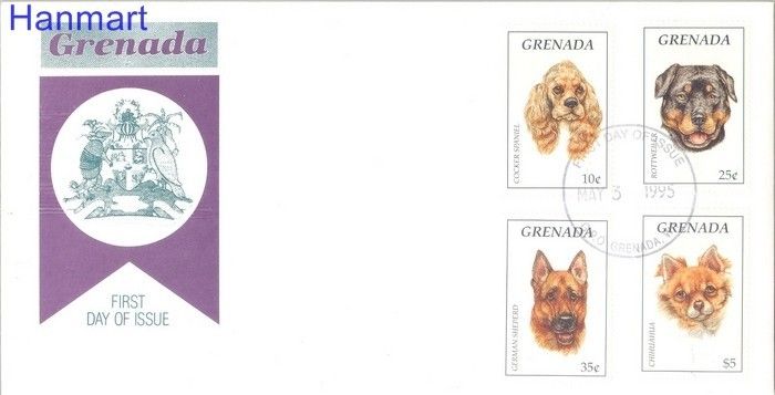 Znaczek Grenada 1995 Mi 2896-2899 FDC