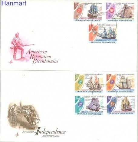 Znaczek Grenada i Grenadyny 1976 Mi 178-184 FDC