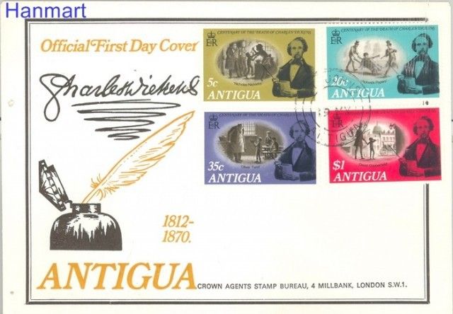 Znaczek Antigua i Barbuda 1970 Mi 226-228 FDC