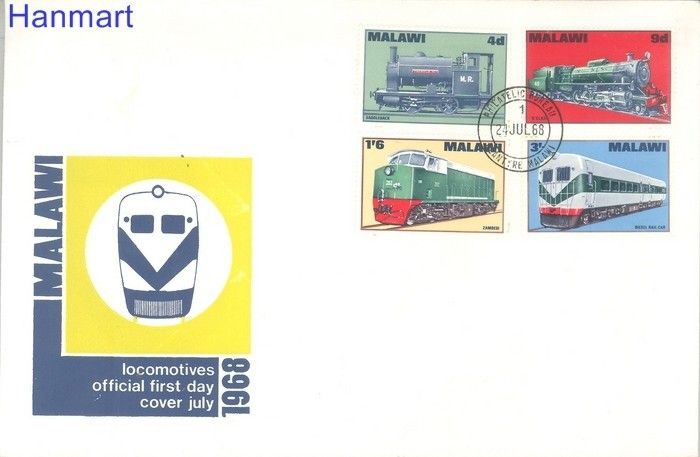 Znaczek Malawi 1968 Mi 84-87 FDC